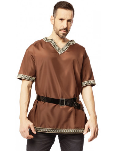 Camisa Medieval Marrón con Cinturón...