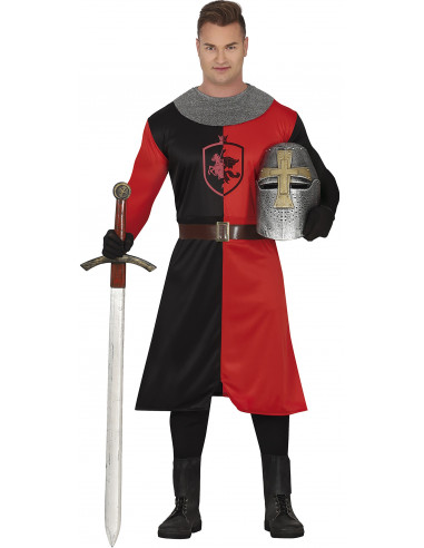 Disfraz de Caballero Medieval Rojo y...