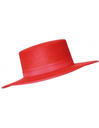 Sombrero de Cordobés Rojo para Adulto