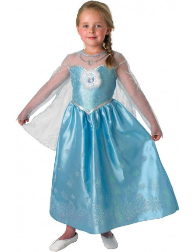 Disfraz de Elsa Frozen Lujo para Niña