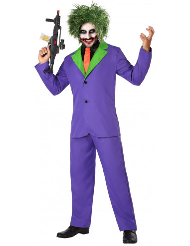 Disfraz de Joker Morado para Hombre