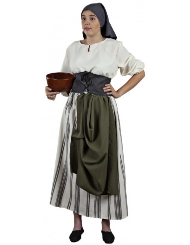 Disfraz de Granjera Medieval para Mujer