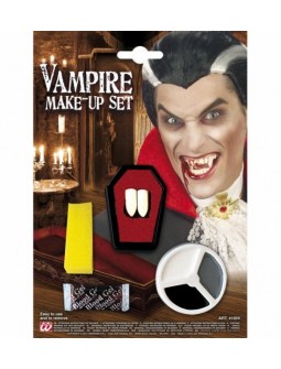 Set Vampiro, maquillaje, colmillos y sangre
