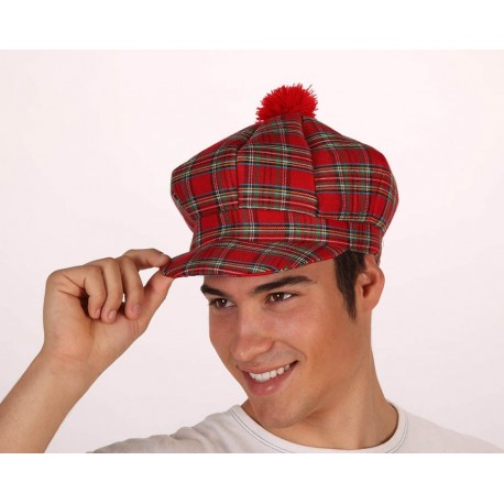 Gorra de cuadro escocés