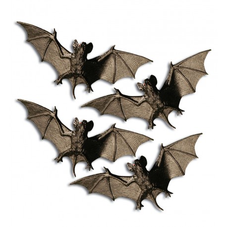 Cuatro murciélagos negros