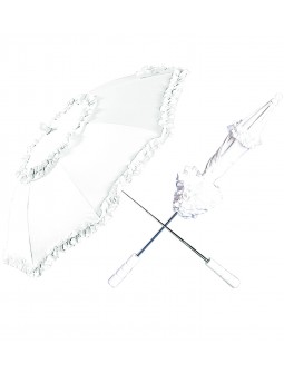 Sombrilla paraguas en blanco