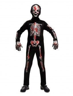 Disfraz de Esqueleto con sangre para niño