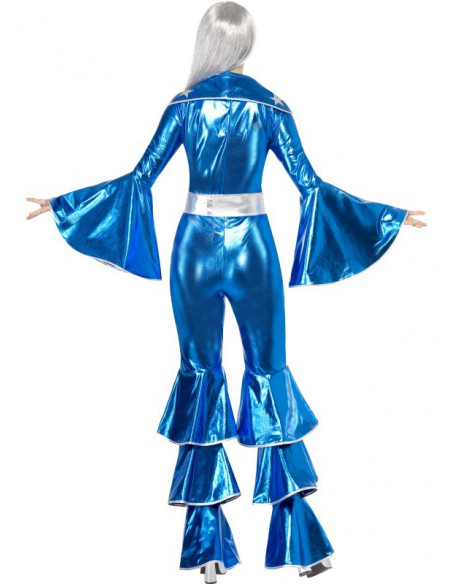 Disfraz Disco en Azul para mujer