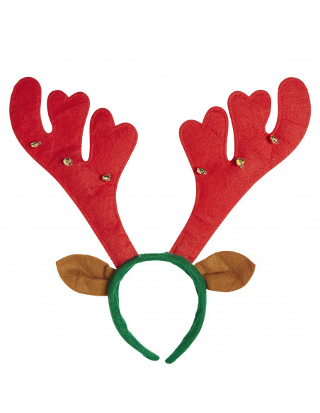 6 x Reno Antlers con cascabeles y orejas Joblot Navidad 