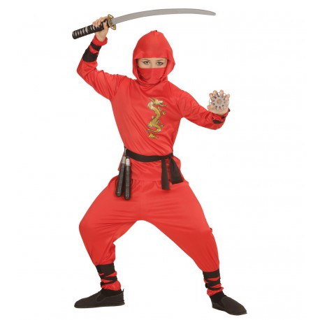 Disfraz de Dragon Ninja Rojo para niños