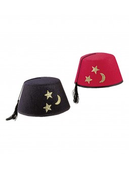 Sombrero Marroquí Fez Rojo o Negro