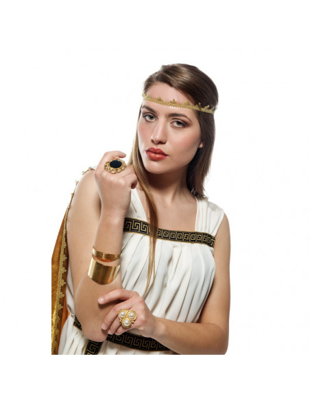 Disfraz de Troyana en Oro para mujer