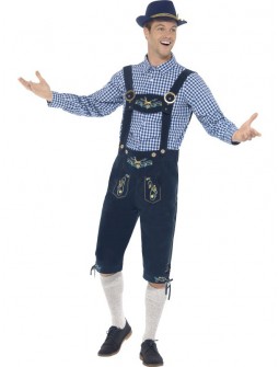 Disfraz de Bavarian azul Oktoberfest Premium