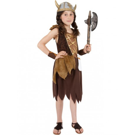 Disfraz de Vikinga para niña