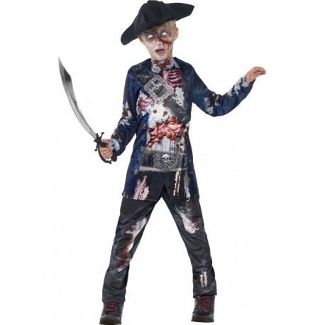 Disfraz de Pirata Zombie para niño