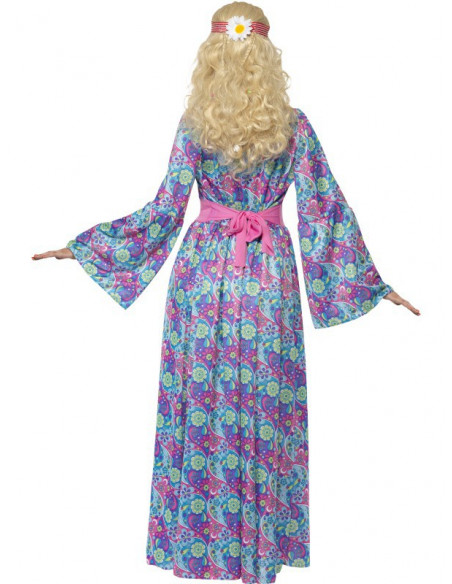 Disfraz de Hippie Estampado para Mujer