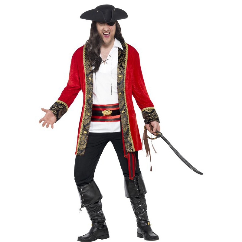 Disfraz de Capitán Pirata en Talla Grande para Hombre