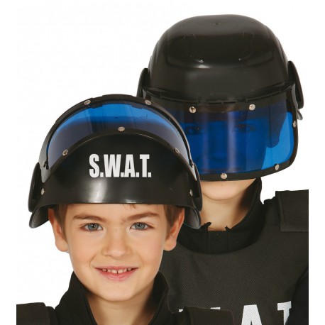 Casco policia S.W.A.T para niños