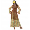 Disfraz de Hippie con chaleco largo