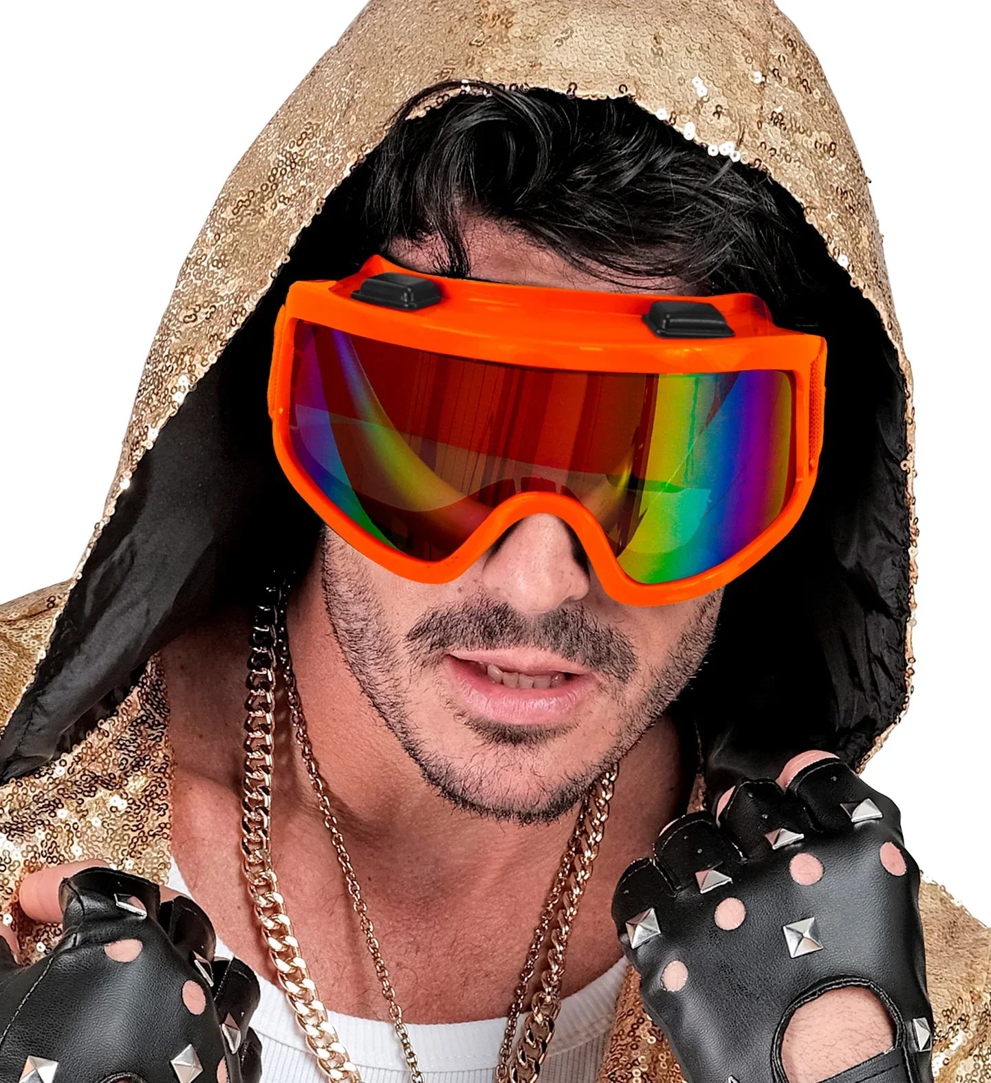 Gafas de Esquí o Snowboard Años 80 Naranja Neón Gafas Widmann