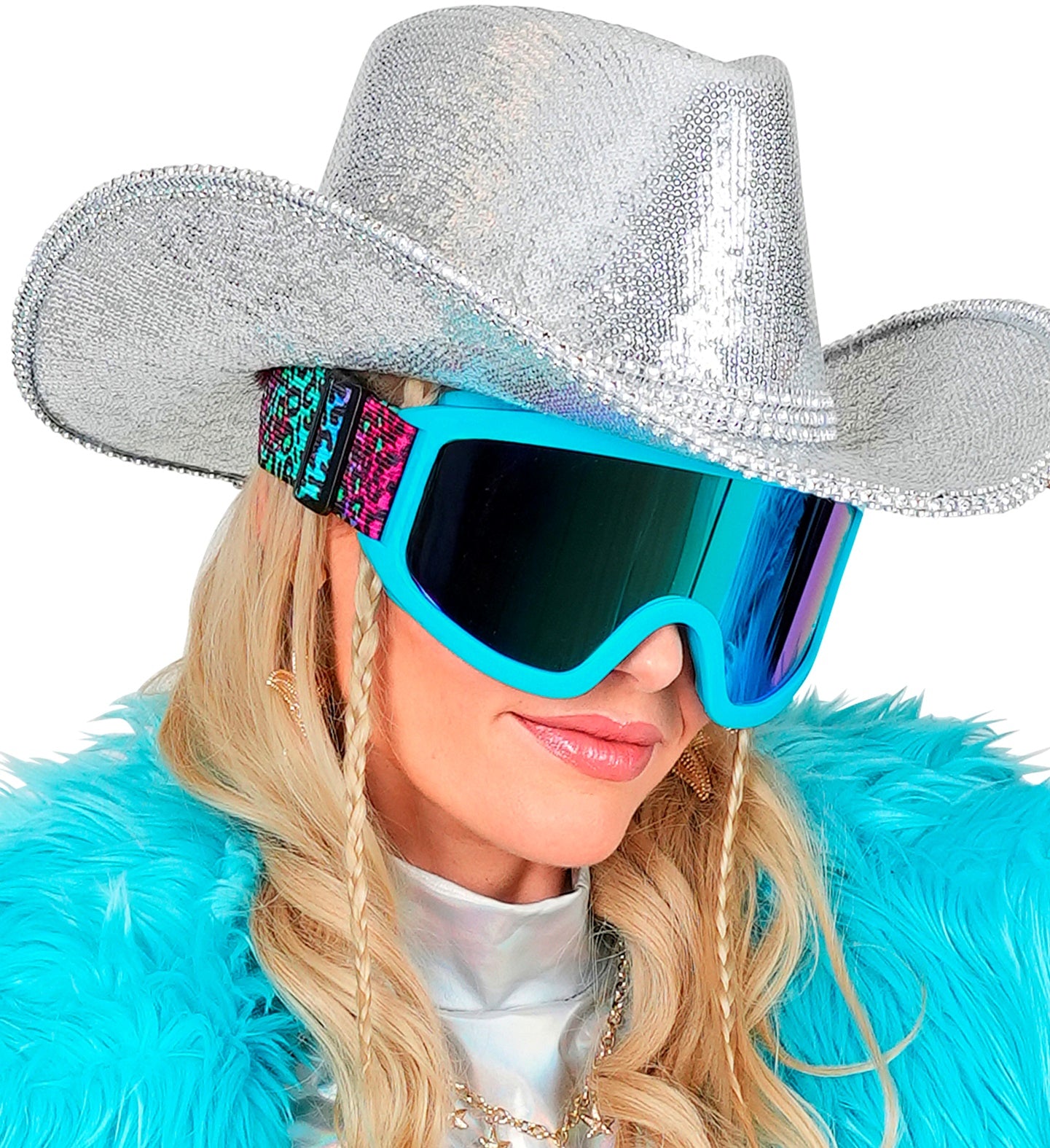 Gafas de Esquí o Snowboard Años 80 de Leopardo Multicolor