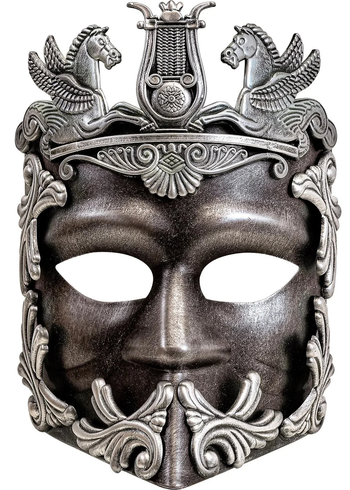 Máscara de Griego o Romano Plateada Complementos Romanos y Griegos Widmann