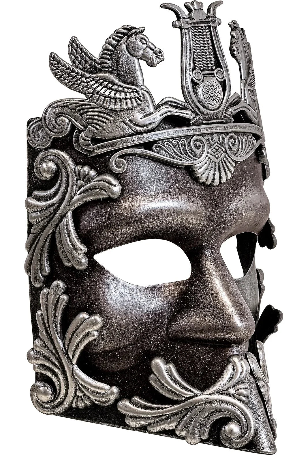 Máscara de Griego o Romano Plateada Complementos Romanos y Griegos Widmann
