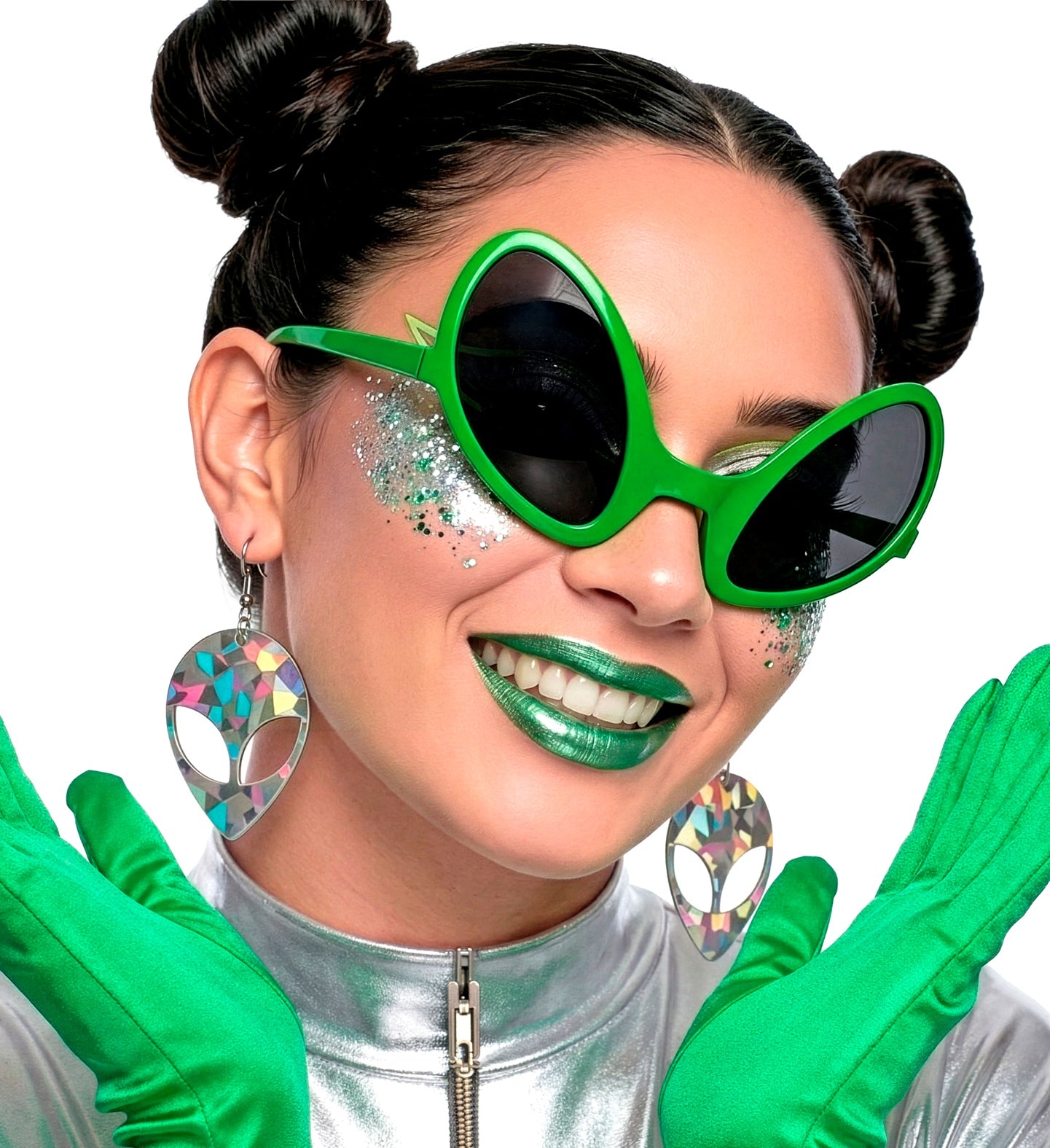 Gafas de Alien en verde