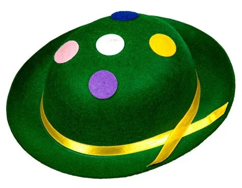 Mini Bombín Payaso Verde Sombreros y Gorros Widmann