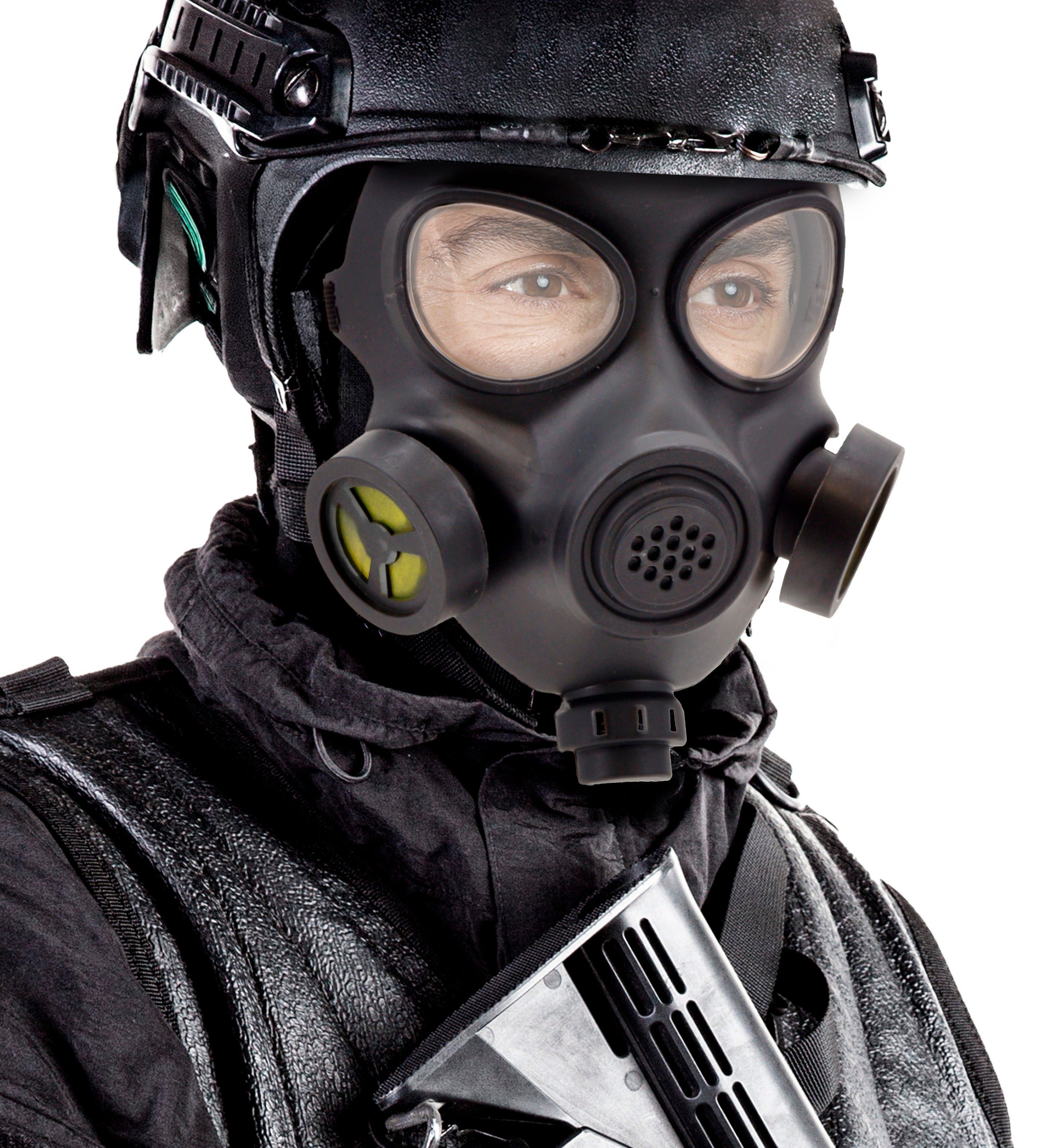 Máscara de Gas Militar o Policial Rígida Máscaras y Caretas Widmann