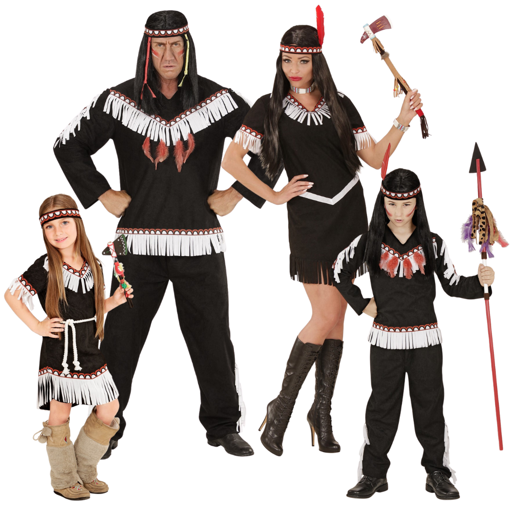 Disfraces para Grupo de Indios Negros