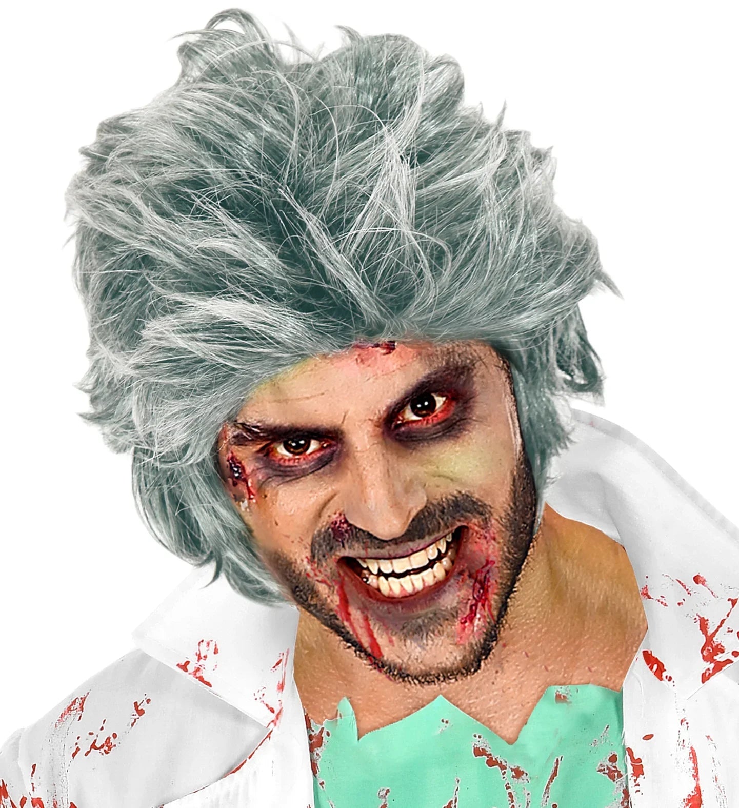 Peluca Canosa de Zombi Corta COMPLEMENTOS Widmann