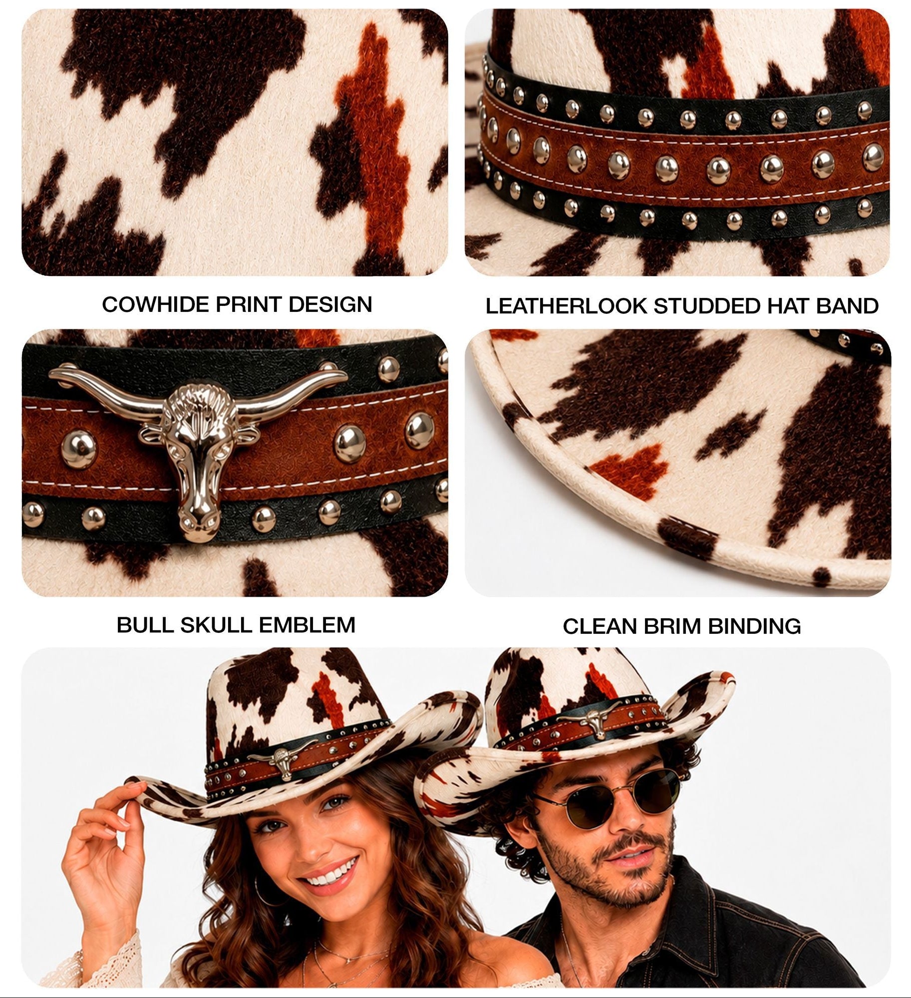 Sombrero de Vaquero Montana Animalier