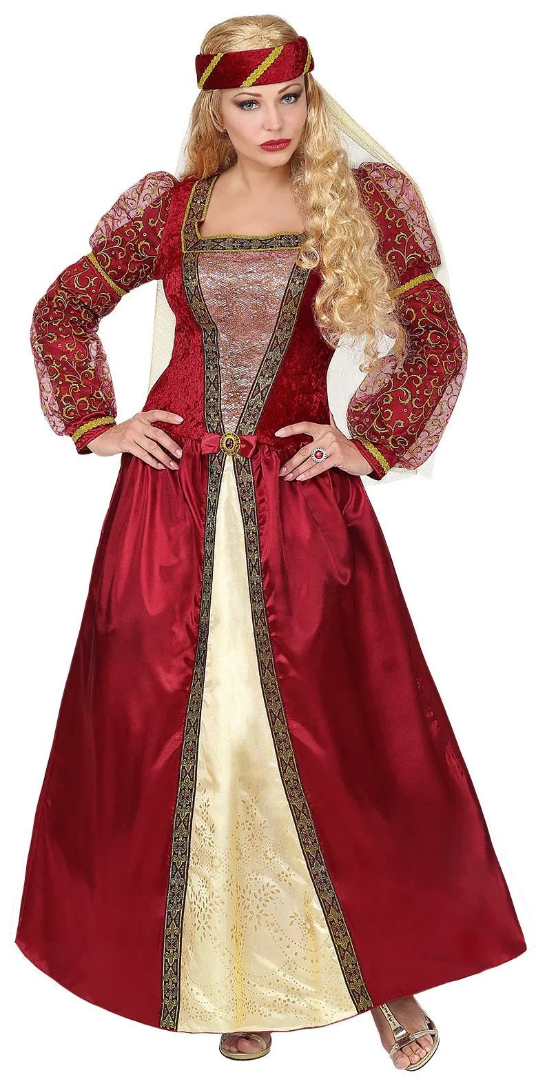Disfraz de Princesa Medieval Elegante para Mujer Princesas y Damas Medievales Widmann