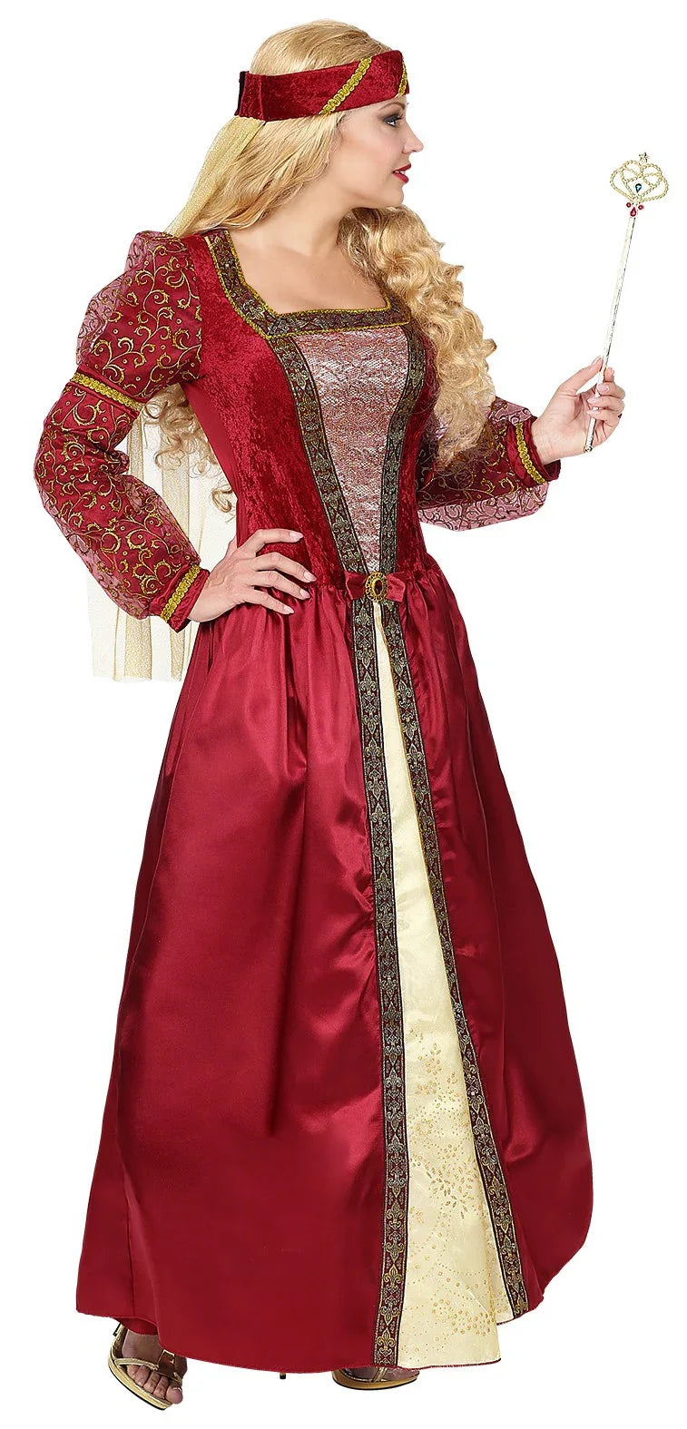 Disfraz de Princesa Medieval Elegante para Mujer Princesas y Damas Medievales Widmann