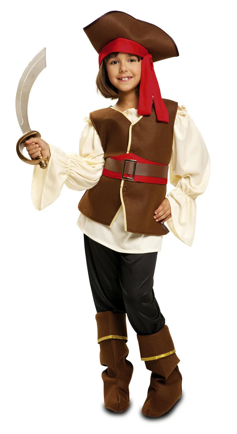 Disfraz de Bucanera para Niña Piratas Infantiles Viving