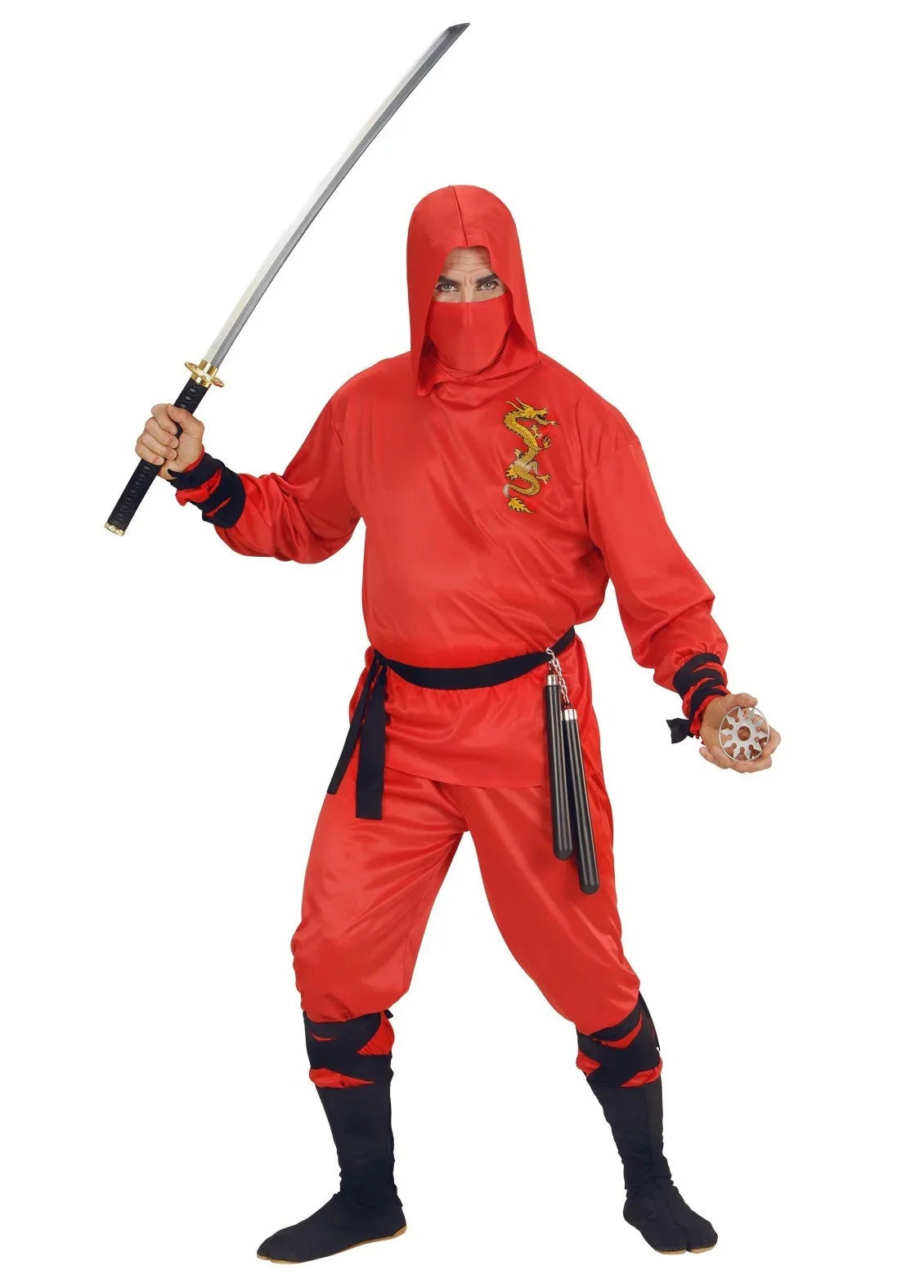 Disfraz de Dragon Ninja Rojo para Adulto Ninja, Chinos y Geishas Widmann