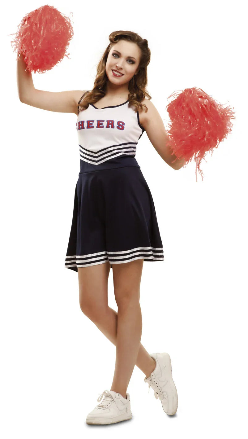 Disfraz de Animadora Azul para Mujer Deportistas y Animadoras Viving