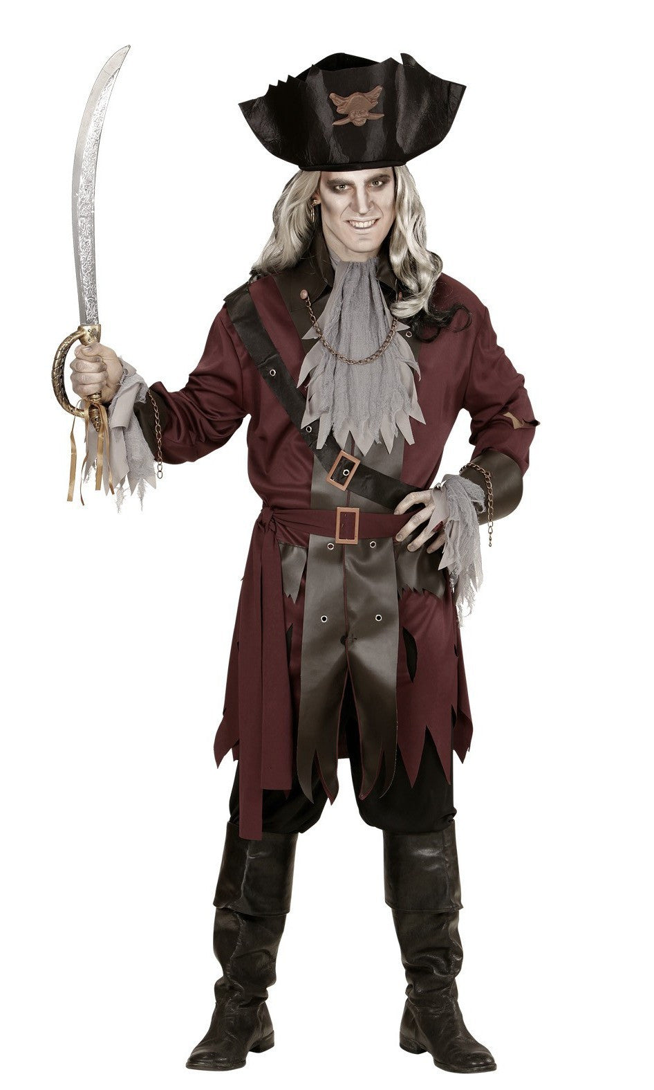 Disfraz de Capitán Pirata Fantasma para Hombre Piratas Widmann