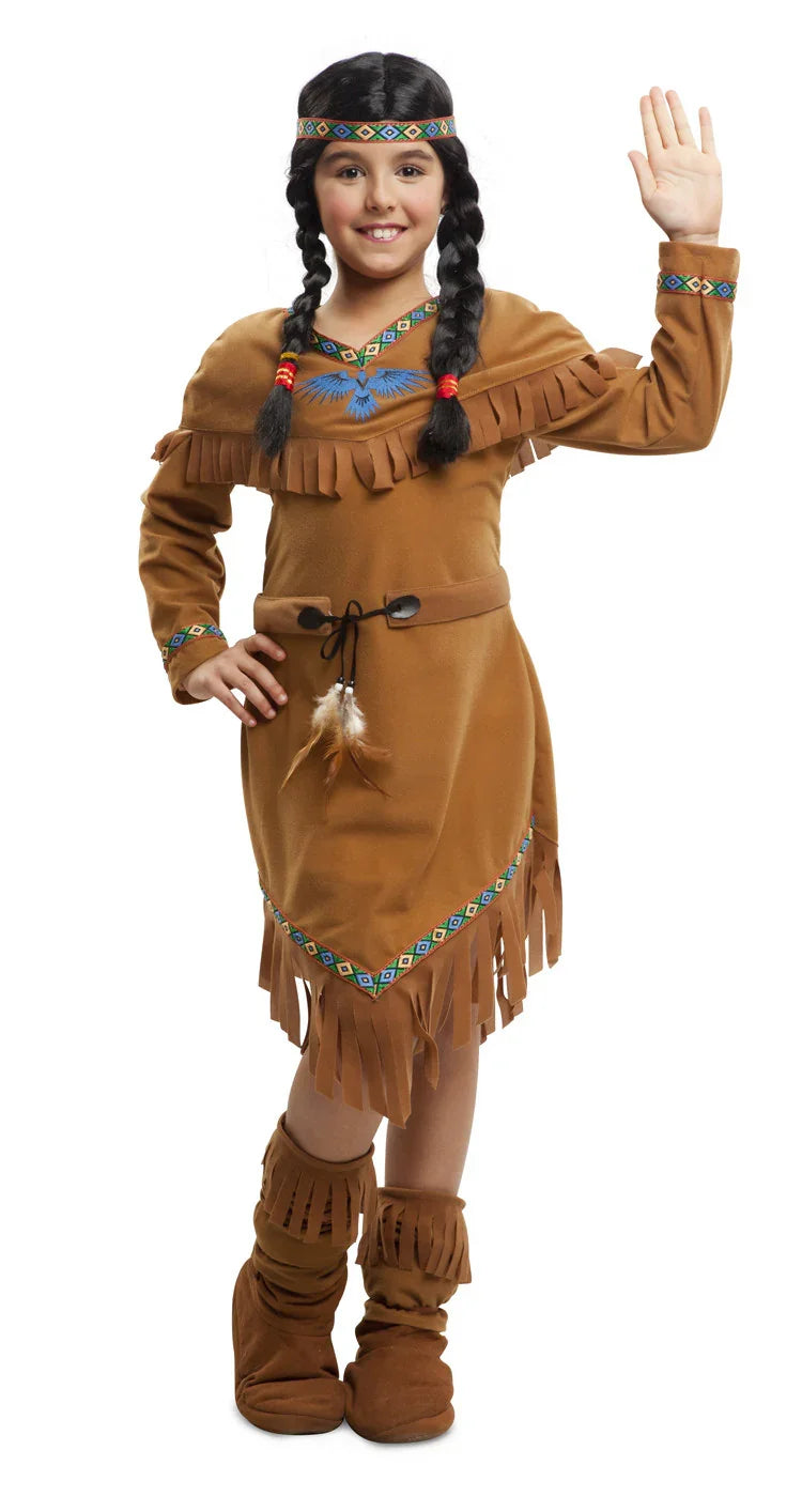 Disfraz de India Americana para Niña Indio Viving