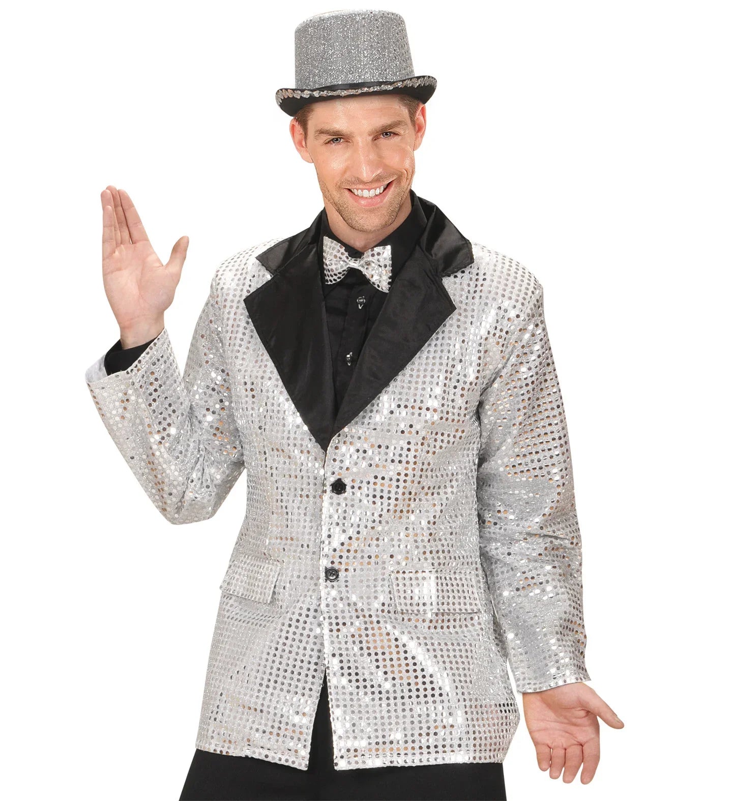 Chaqueta de Lentejuelas Plateada Chaquetas y Fracs Widmann