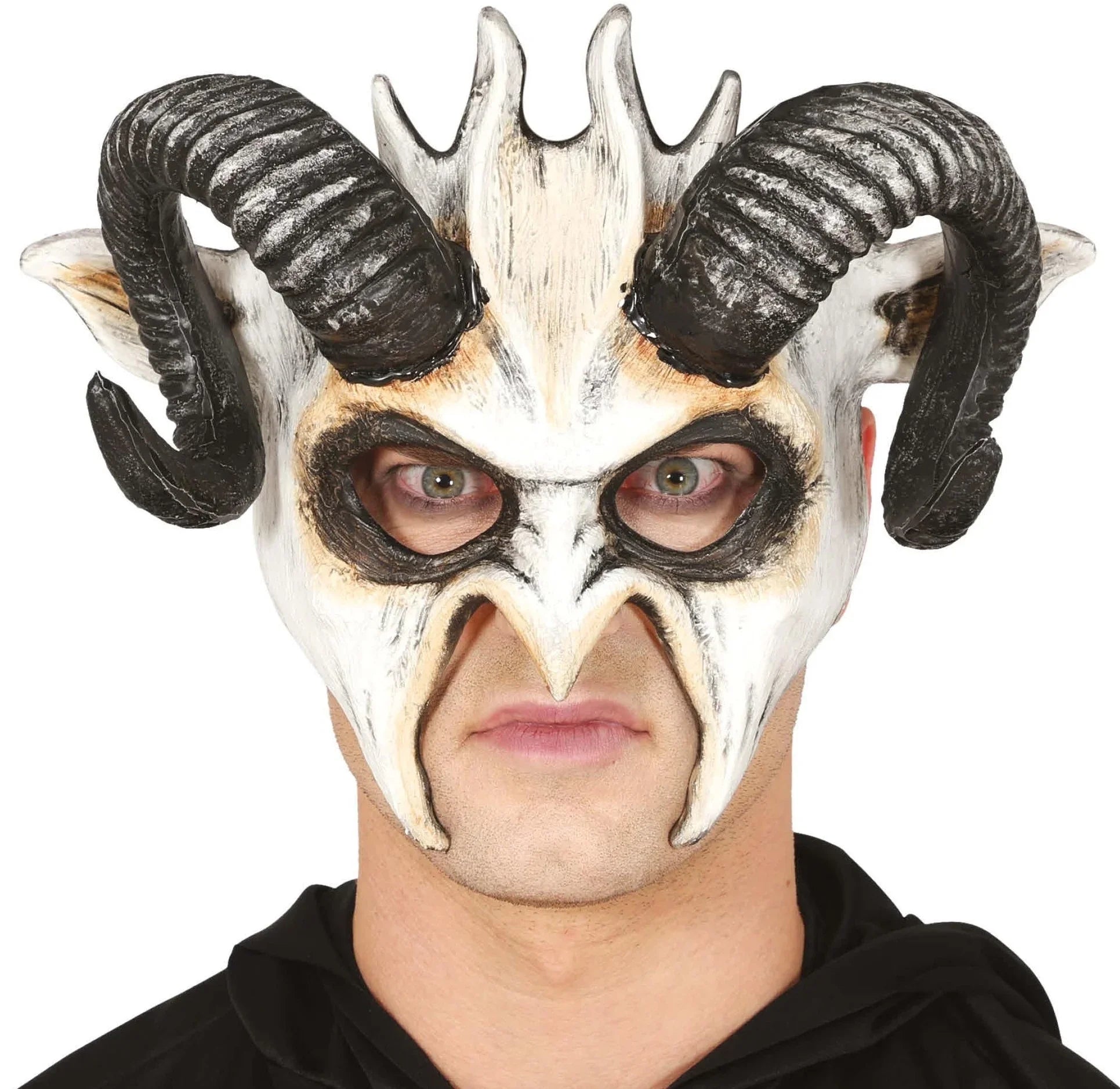 Máscara de Carnero Satánico con Cuernos Máscaras Halloween Guirca