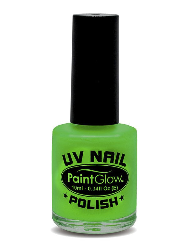 Esmalte de Uñas Fluorescente UV Maquillaje y Pinturas Smiffys Verde