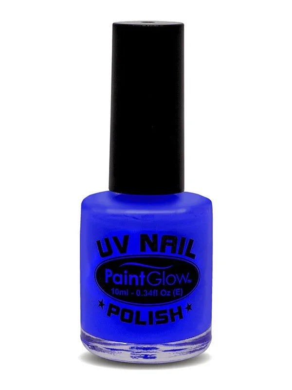 Esmalte de Uñas Fluorescente UV Maquillaje y Pinturas Smiffys Azul
