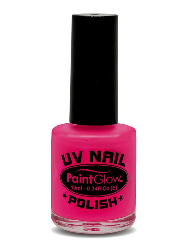 Esmalte de Uñas Fluorescente UV Maquillaje y Pinturas Smiffys Rosa