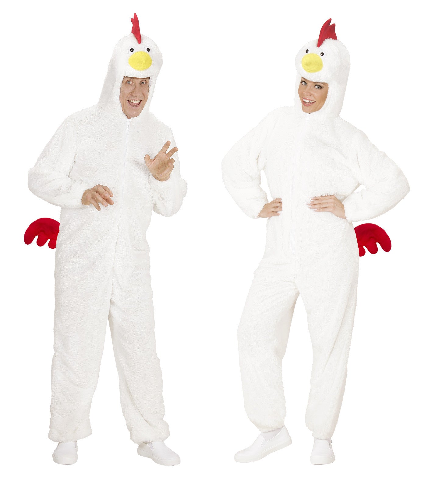 Disfraz de Pollo Blanco Adulto Unisex Animales Widmann
