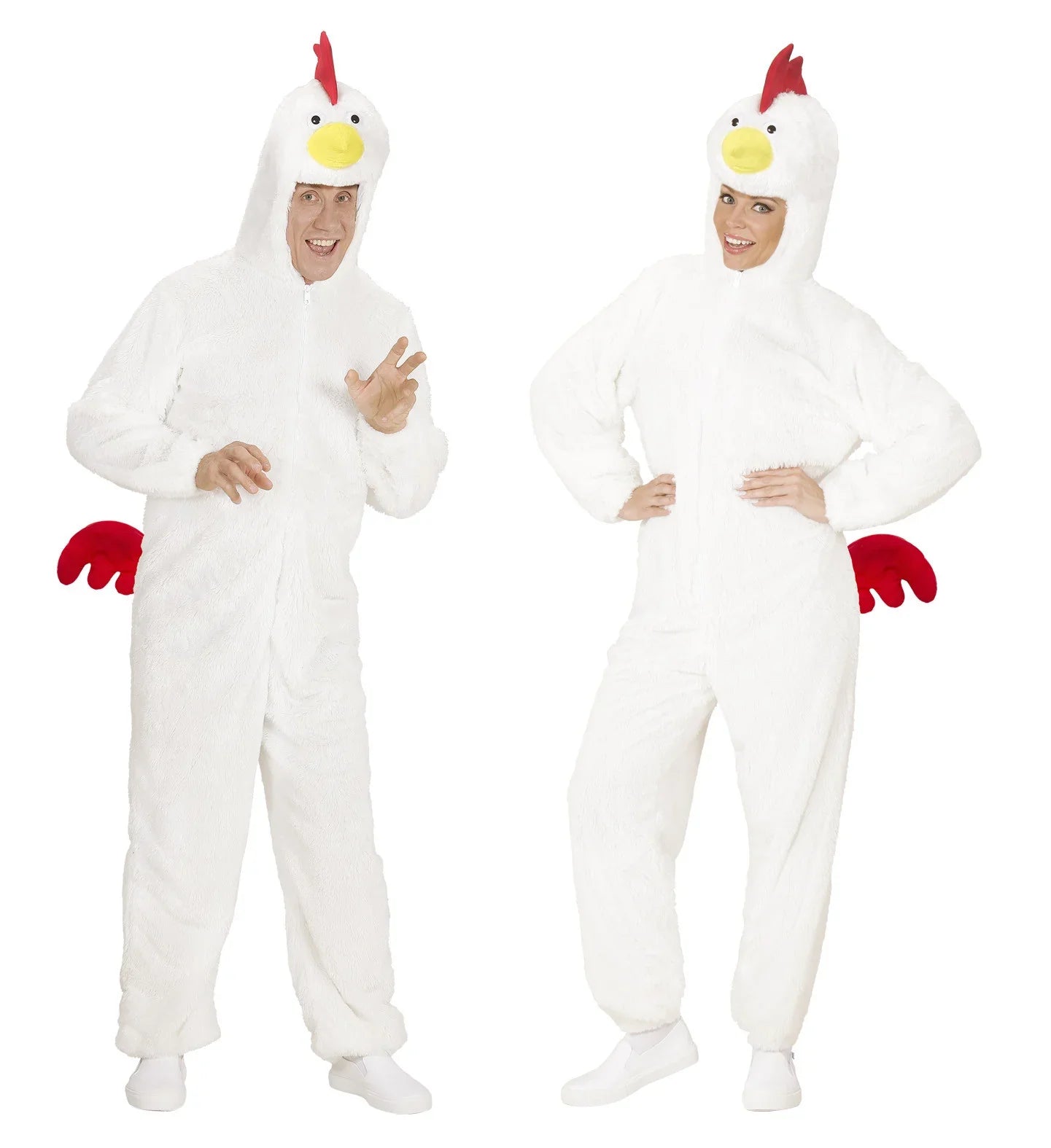 Disfraz de Pollo Blanco Adulto Unisex Animales Widmann