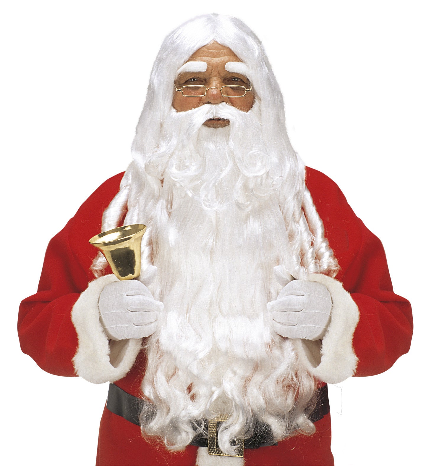 Peluca de Papa Noel con Barba y Cejas Premium COMPLEMENTOS Widmann