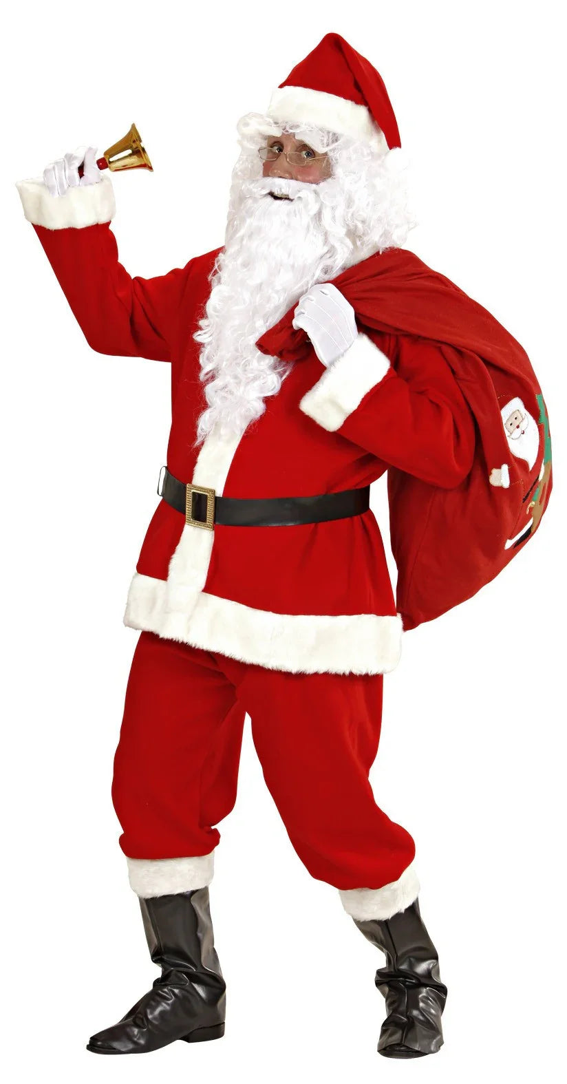 Disfraz de Papa Noel con Peluca y Barba Adultos Widmann