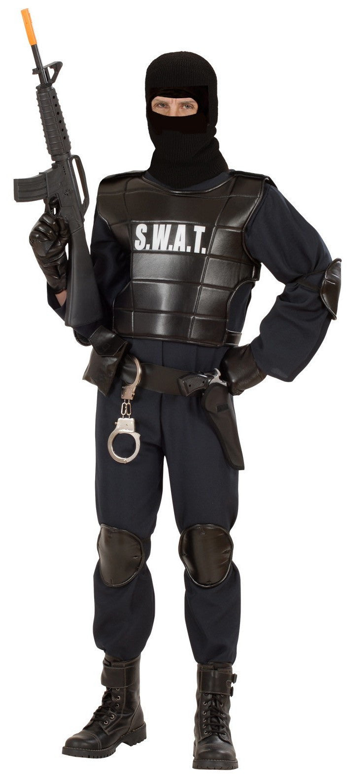 Disfraz de SWAT Premium para Hombre Polis y presos Widmann